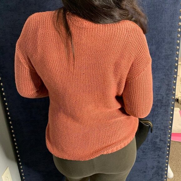 Razzle Dazzle Burgandy LongSleeve Crewneck Sweater - Picture 5 of 7